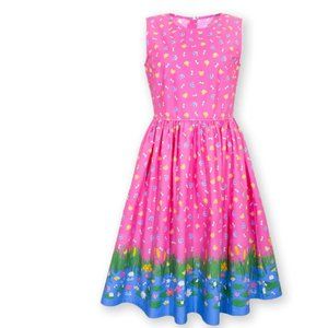 KITE organic cotton pink dress - Chesil dress water lily